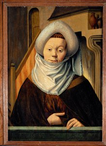La Sibila de Delfos - de una serie de 15 sibilas y profetas paganos de la Catedral de Muenster, Alemania ... de Ludger Tom the Younger Ring
