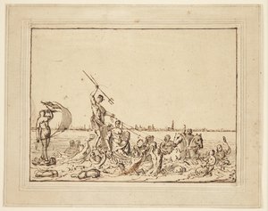 Alegoría sobre Ámsterdam como ciudad portuaria de Ludolf Bakhuizen