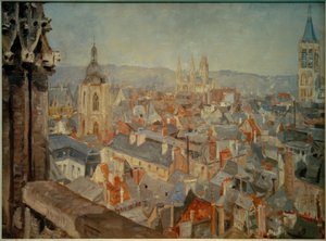 Vista sobre los tejados de Ruan de Ludovic Piette