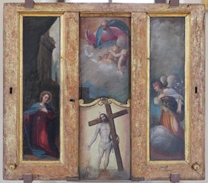 Anunciación, Dios Padre en la gloria y la sangre preciosa de Cristo