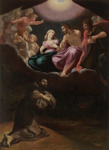 San Francisco de Asís en la Porciúncula de Ludovico Carracci