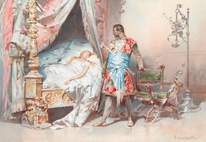 Ilustración para Otelo de Shakespeare (cromolito)