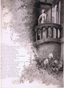 Julieta, ¡ay de mí! Romeo, ella habla. (ilustración de Romeo y Julieta) de Ludovico Marchetti