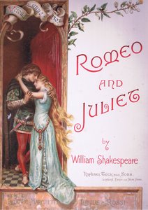Página del título (ilustración de Romeo y Julieta)
