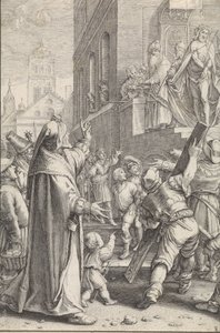 Cristo mostrado al pueblo (Ecce homo) La Pasión (título de la serie) de Ludovicus Siceram