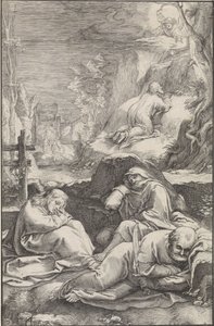 Cristo en el Huerto de Getsemaní La Pasión (título de la serie) de Ludovicus Siceram