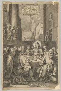 La Última Cena, de La Pasión de Cristo, ca. 1623 de Ludovicus Siceram