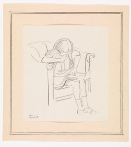 Chica Sentada en una Silla Leyendo de Ludvig Find