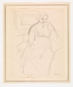 Mujer sentada de Ludvig Find
