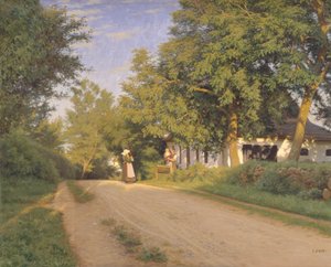 Camino a través de un pueblo de Ludvig Kabell