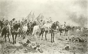 Gustavo Adolfo antes de la batalla de Lützen