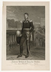 Federico Guillermo III en la plaza de la Concordia de Ludwig Buchhorn