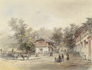 La lechería en Vorderbrühl cerca de Viena de Ludwig Czerny