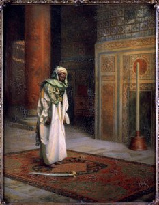 En la mezquita, hacia 1921 (óleo sobre lienzo) de Ludwig Deutsch