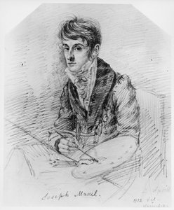 Retrato del pintor Josef Muxel de Ludwig Emil Grimm