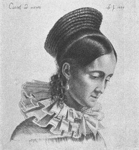 Charlotte Amalie Hassenpflug, 1820 de Ludwig Emil Grimm