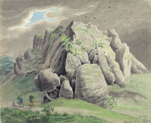 Scharfenstein cerca de Gudensberg de Ludwig Emil Grimm