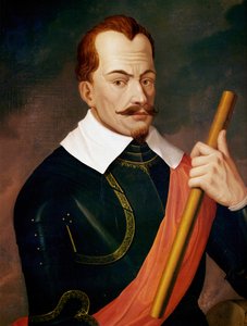 Albrecht Wallenstein, duque de Friedland, mariscal de campo imperial durante la Guerra de los Treinta Años, asesinado por sus propios oficiales 1634 en Eger ... (pintura sobre lienzo) de Ludwig Ferdinand Schnorr von Carolsfeld