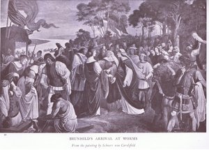 La llegada de Brunilda a Worms de Ludwig Ferdinand Schnorr von Carolsfeld