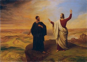 La Tentación de Cristo de Ludwig Ferdinand Schnorr von Carolsfeld