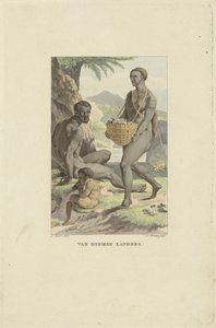 Habitantes de Tasmania
Van Diemen Landers (título en el objeto) de Ludwig Gottlieb Portman