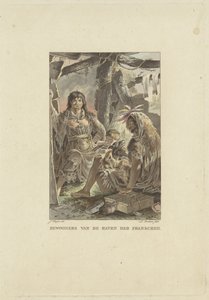Familia en su cabaña
Habitantes del puerto de los franceses (título sobre el objeto) de Ludwig Gottlieb Portman