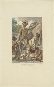 Familia iroquesa frente al tipi
Indios del Norte (título en el objeto)