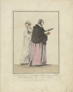 Madre e hija van a la iglesia
A Bourgeois Woman and Daughter; going to Church / Une Femme bourgeoise & sa Fille, allant à l
