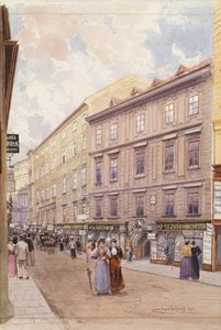 El mercado de agricultores en Viena de Ludwig Hans Fischer