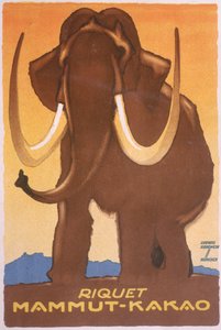 Anuncio de "Riquet Mammut-Kakao de Ludwig Hohlwein