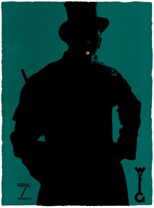Cartel publicitario de los cigarrillos "Grathwohl" (litografía en color) de Ludwig Hohlwein