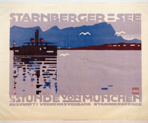 Lago Starnberg (Alta Baviera) de Ludwig Hohlwein