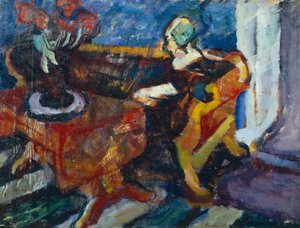 Mujer en interior