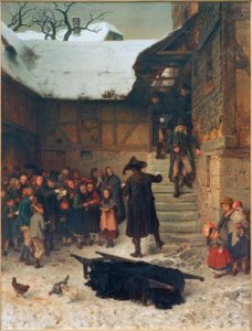 Funeral en Hesse en invierno