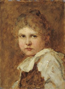 cabeza de niña de Ludwig Knaus