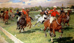Un juego de polo de Ludwig Koch