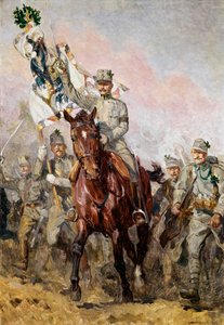 El segundo regimiento Tirolés Kaiserjaeger con su comandante Coronel ...