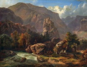 Castillo de Salurn en Tirol del Sur de Ludwig Neelmeyer
