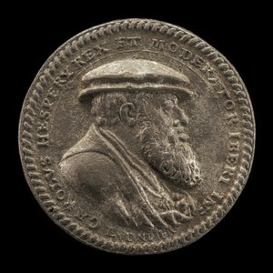 Carlos V, 1500-1558, Rey de España 1516-1556, Emperador del Sacro Imperio Romano 1519 [anverso], 1542 de Ludwig Neufahrer