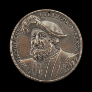 Francisco I, 1494-1547, Rey de Francia 1515 [anverso], 1537 de Ludwig Neufahrer