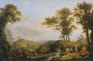 Paisaje del sur con el Vesubio