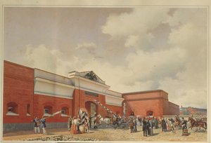 La Fortaleza del Mar de Kronstadt Las Puertas de San Petersburgo, 1850 de Ludwig Premazzi