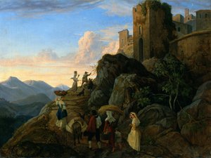 Civitella (Noche) de Ludwig Richter