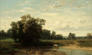 Pasto en el estado de ánimo de la mañana. de Ludwig Willroider
