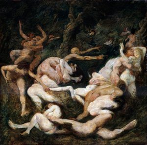 El rapto de las mujeres de Ludwig von Hofmann