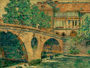 Puente del castillo de Weimar de Ludwig von Hofmann
