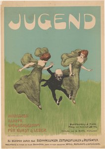 Cartel para la revista Jugend de Ludwig von Zumbusch