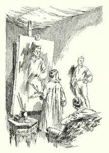Ilustración para El Retrato de Dorian Gray de Oscar Wilde