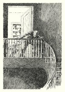Ilustración para El retrato de Dorian Gray de Oscar Wilde de Lui Trugo
