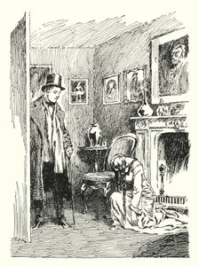 Ilustración para El retrato de Dorian Gray de Oscar Wilde de Lui Trugo